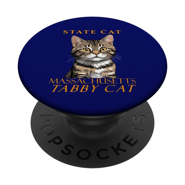 Massachusetts Territory Cat The Tabby Cat PopSockets Adhesive PopGrip