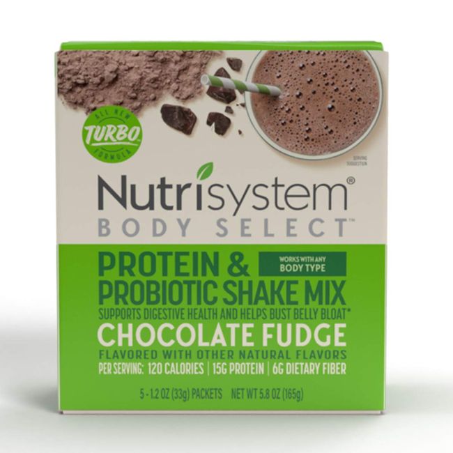 Nutrisystem Body Select Protein and probiotic shake mix Chocolate fudge