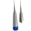 ArtLaB-Dental Luxating Elevator Dental Root Elevators Straight Curved Tip-Periotome Luxating Elevator Apical Root Dental Elavators Extracting Extraction (Elevator cvd 1.5mm Blue)