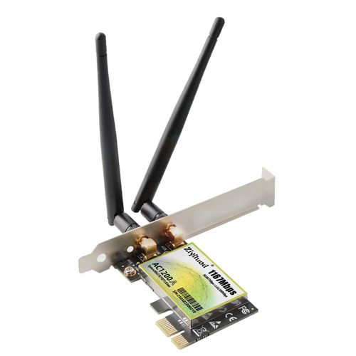 AC 1200Mbps PCIe WiFi Card | Intel Wireless ac-7265, Up to 867Mbps NO Bluetooth, 5GHz PCI Wireless Network Card for Desktop PC, Support Windows 10/8/7 32,64bit