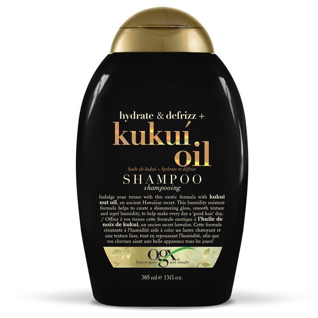 Ogx Shampoo Kukui Oil Hydrate & Defrizz 13 Ounce (384ml) (2 Pack)