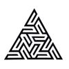 Triangular Geometric Wall Art Home Decor Modern Minimalist Black Acrylic
