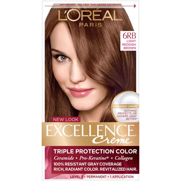L'Oreal Paris Excellence Creme, 6RB Light Reddish Brown