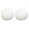 Black Paint White Konjac Sponge Set of 2