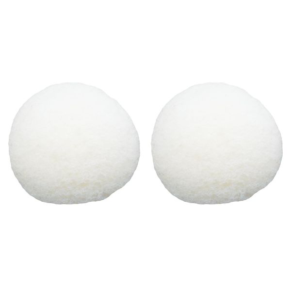 Black Paint White Konjac Sponge Set of 2