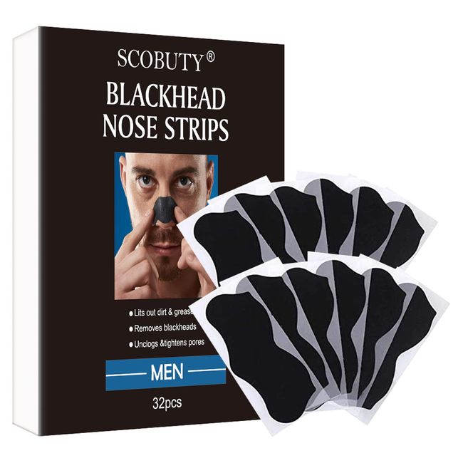 Mitesser Strips,Nosestripes Mitesser, Pore Strips, Anti Mitesser Nasenstrips,Entfernen Mitesser und Unreinheiten,Pore Strips for Blackheads, Plus Werkzeug zum Entfernen von Mitessern,32 Pieces