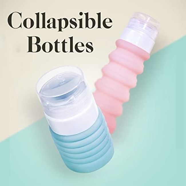 Collapsible Silicone Water Bottle Set