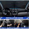 For Mazda Car Large Windshield Sun Umbrella Shade Foldable UV Sunscreen Visor