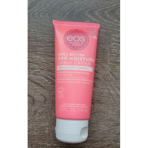 EOS  Shave Cream + Moisturizer Pomegranate Raspberry, 2.5 oz Shea Better