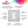 BG Electrical Secondary/Slave Single Touch Dimmer Light Switch, 2 Way, Screwless Front Plate, Evolve, Brushed Steel, PCDBSTDS1W
