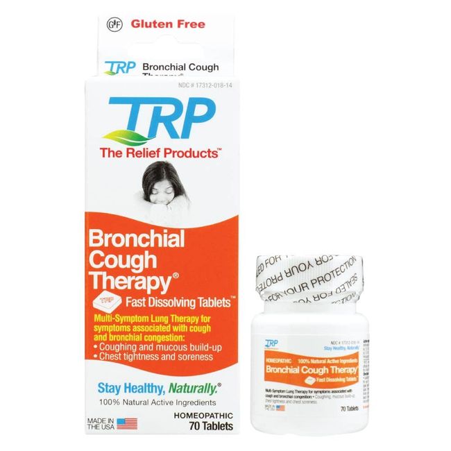 The Relief Products Bronchial Cough Therapy Fast Dissolving Tablets, 70 Count