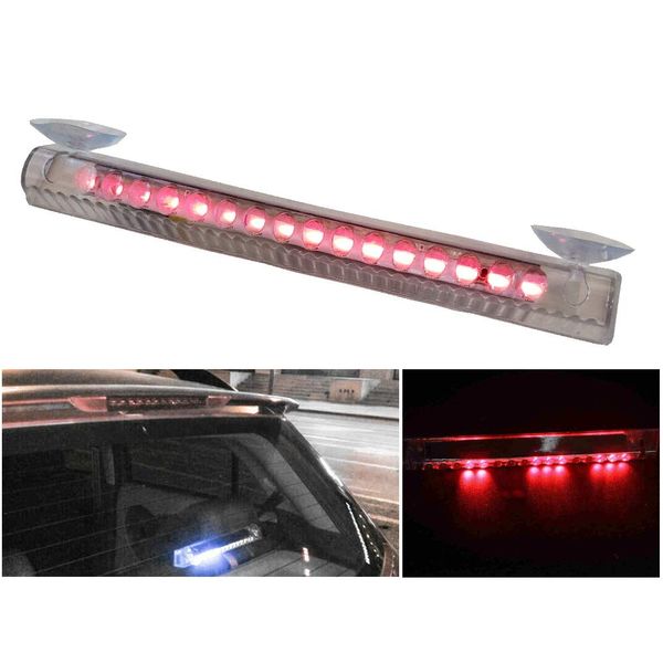 AUTOMAX izumi LED Warning Light, Red (Suction Type), Solar Panel, Light Sensor, Vibration Detection, Warning Lamp