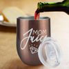 12oz Wine Tumbler Replacement Lids 4 Pack,Spill Proof Splash Resistant Silico...