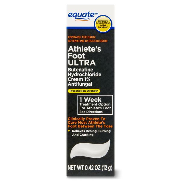 Equate Butenafine Hydrochloride 1% Antifungal Cream, 0.42 Oz.