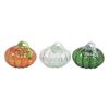 Transpac - Glass Classic Pumpkins - Set of 3