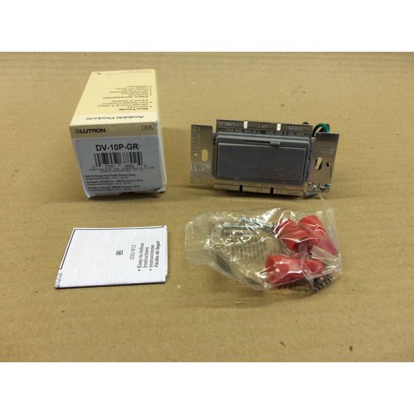 New lutron DV-10P-GR Single Pole Preset Dimmer Incandescent