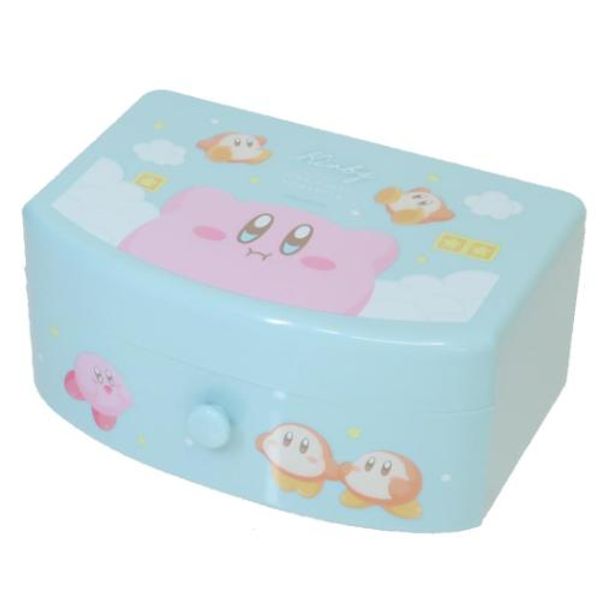 Tabletop storage, Kirby of the Stars, Jewelry box with drawers, Hobari, Tea&#39;s Factory, Organization, Children, Cosmetic storage, Mirror, Marshmallow Pop