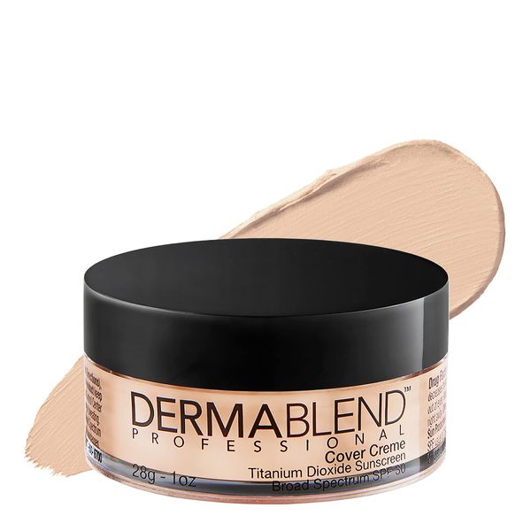 Dermablend Cover Creme High Coverage Foundation with SPF 30, 0C Pale Ivory, 1 Oz.