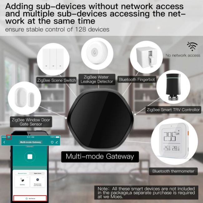 Tuya ZigBee 3.0 Smart Gateway Hub Smart Life Home Bridge Wireless Bluetooth  Multi Mode Gateway Mesh Work with Alexa Google Home Color: Multi-mode Hub 3