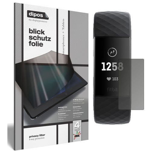 Screen Protector for Fitbit Charge 3 Privacy Filter 4-Way Protection dipos