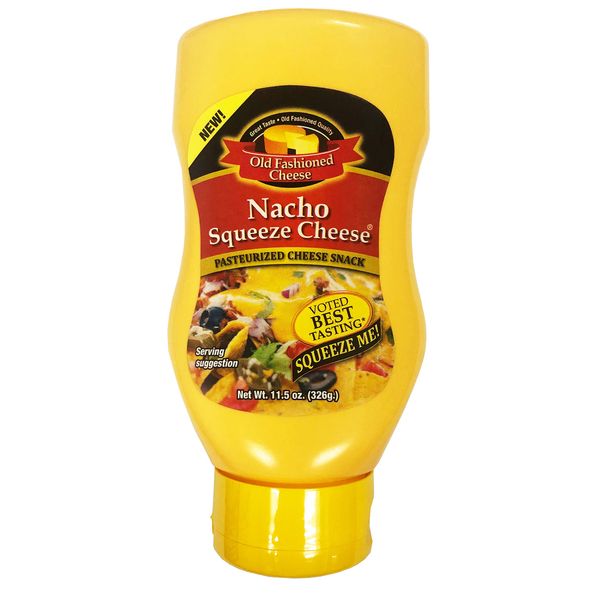 Old Fashioned Nacho Squeeze Cheese 11.5 oz (326 g) Old Fashioned Snack Cheese