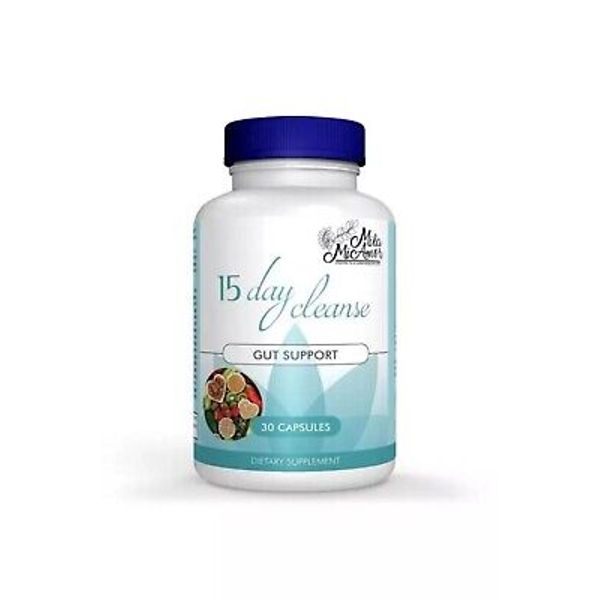 15 Day Cleanse Gut and Colon Support Caffeine Free Advanced Formula 30Ct E:6/26
