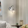 Modern Crystal Bubble Wall Sconce 5W Dimmable LED Globe Light for Bedroom & Bath
