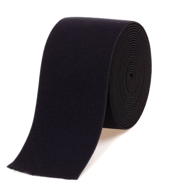 COTOWIN 2-inch Black Plush Elastic,Soft Comfortable Sewing Elastic - 3 Yards