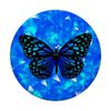 Blue Butterfly PopSocket Crystal Blue Pop Socket Butterfly PopSockets Adhesive PopGrip