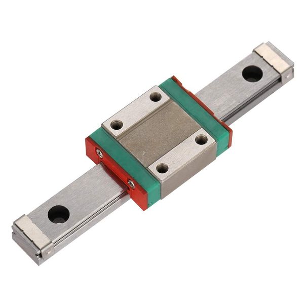 Linear Rail, LML12B Miniature Linear Rail Guide 12mm Width Linear Rail Slide Linear Rails with Slide Block for Engraving Machine(100mm)