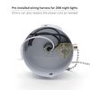 Metal E26 Light Socket Replacement with Ceramic E26 Bulb Holder and 1.5m Pull Chain - 180° Adjustable Wall Mount Light Socket for Bedroom or Bedside (White)