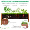 NAIZEA 5 Tier Raised Garden Bed Tall 67'' Vertical Elevated Standing Planter Box