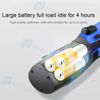 3/8'' Cordless Ratchet Right Angle Wrench Impact Power Tool 2 Battery & 7 Socket