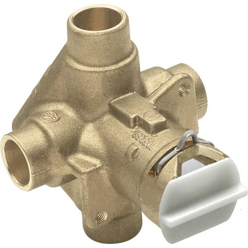 Moen FP62320 M-PACT L Rough-In Posi-Temp Pressure Balancing Cycling Valve, Brass - 1/2" CC Connections - Wholesale Packaging