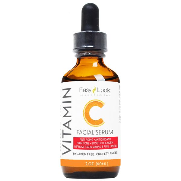 Vitamin C Face Serum – Anti Aging Facial Serum with Vitamin C, for Dark Spots, Even Skin Tone, Eye Area, Fine Lines & Wrinkles, 2 Fl Oz