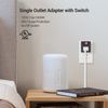 DEWENWILS 3Pack Grounded Single Port Power Adapter Electrical Plug Outlet Switch