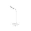 AVL146 - White Compact LED USB GOOSENECK Desk LAMP, 3 Brightness Settings & Touch Control