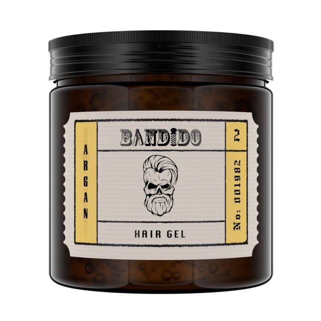 Bandido Hair Styling Gel Men 500ml 02 Argan | Ultra Strong Natural Look | Haargel Männer | Kein Verkleben | wet hair look | Hair Gel gummy Effect | Kinder Styling Gel - Haargel Herren