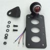 Round Side Mount Tail Light License Plate Bracket Chopper Bobber For Harley