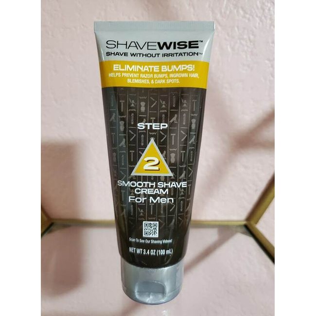 ShaveWise Shave Without Irritation Step 2 Smooth Shave Cream for Men 3.4 oz