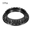PATIKIL 3 Pcs E26 Light Socket Ring Lampshade Holder Adapter Ring for Light Fixtures Black