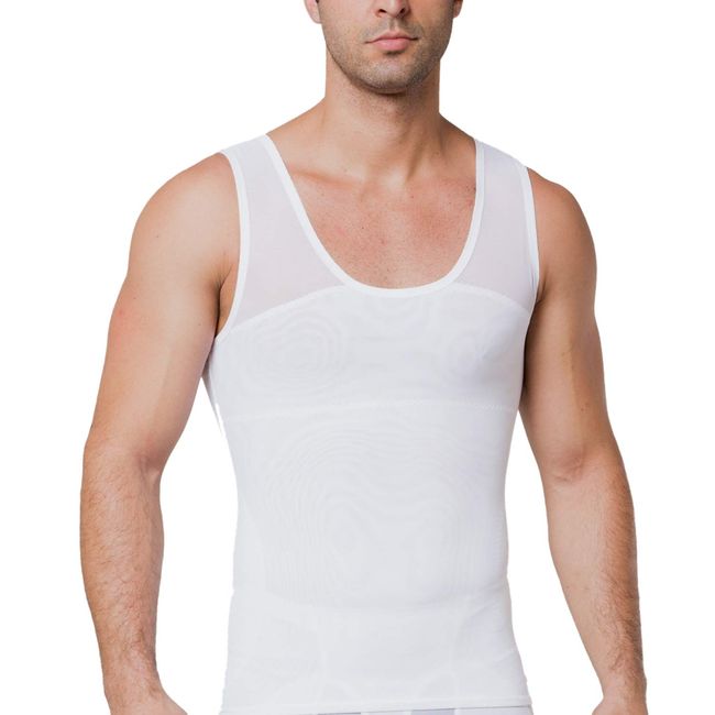ISUP Mens Slimming Body Shaper Compression Tank Top Undershirt