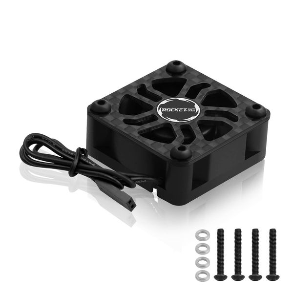 ARRAROWN RC Motor Cooling Fans Surpass Hobby 30mm 27000 High RPM RC Fans Only Replacement Fans (Without Motor Heatsink) for 1/8 1/10 RC Car Truck Buggy Truggy