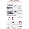 All-Fit Universal 1.5" Both Side Skirts Side Splitter Kit - (Red)