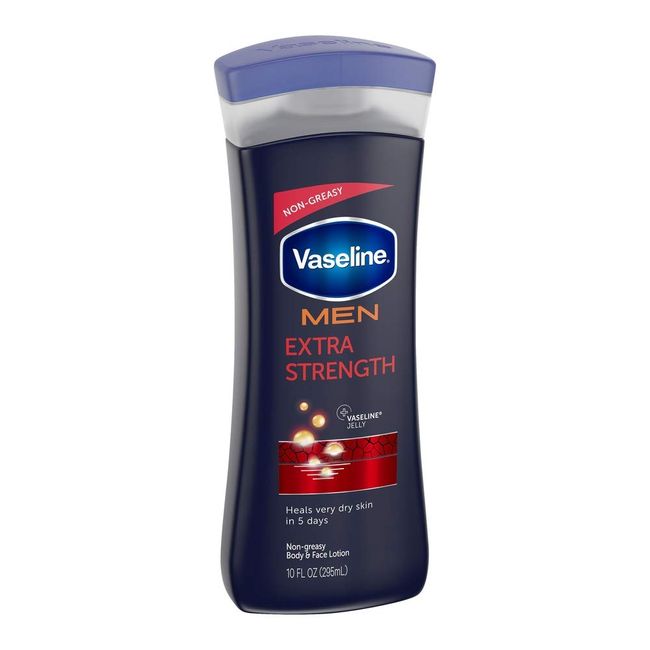 Vaseline Men Men Body & Face Extra Strength Lotion 10 oz (Pack of 2)