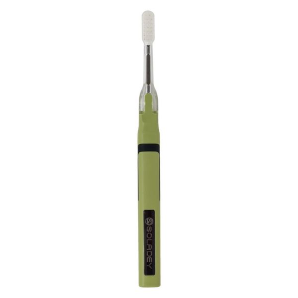 Soladay SOLADEY N4 (Wakaba) Hand Polished Toothbrush Type (Tip P), Normal, TiO2 Semiconductor/Solar Panel Built-In (Shiken)