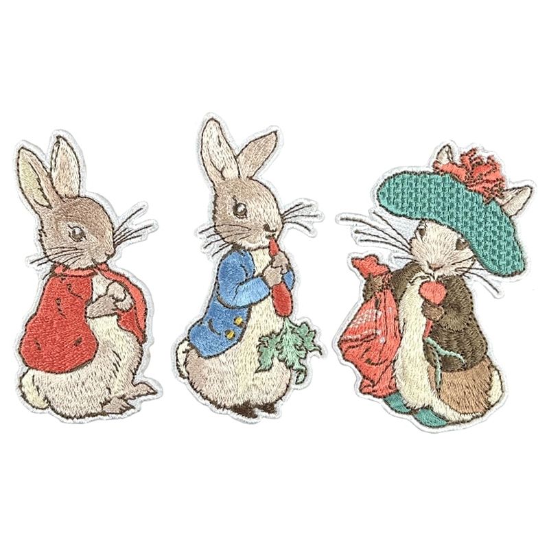 Pawprint Family | Peter Rabbit, Flopsy, and Benjamin Bunny Sew on Patch ...