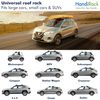Universal Inflatable Soft Roof Rack Bars (Pair); Tie-Downs and Bow and Stern Lines Included; Carrier for Kayaks, Canoes, Surfboards and SUPs; Fits Cars and SUVs