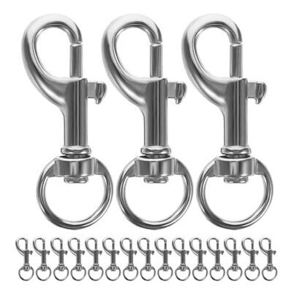 40pcs Dog Leash Clasp Snap Hooks Clips Pet Leashes Spring Buckle for Linking Pet