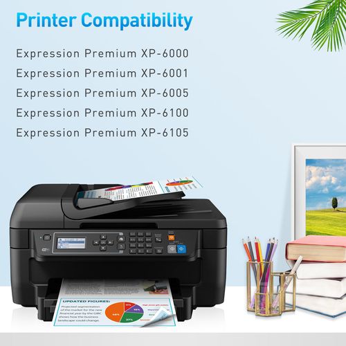 Clywenss 202 XL Black Ink Cartridges Compatible with Epson 202XL 202 XL Multipack for Expression Premium XP6100 XP6105 XP-6100 XP-6105 XP-6000 XP-6005 XP6000 XP6005 Printer Ink, 4-Black